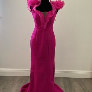 Elegant Pink Evening Gown